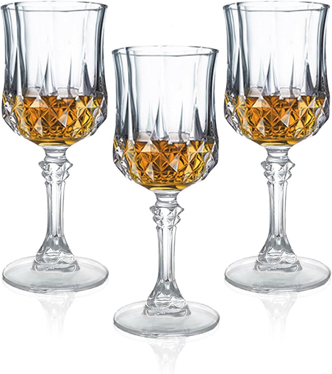Set van 3 Shotglazen met Steel voor Sherry en Tequila - 50ml