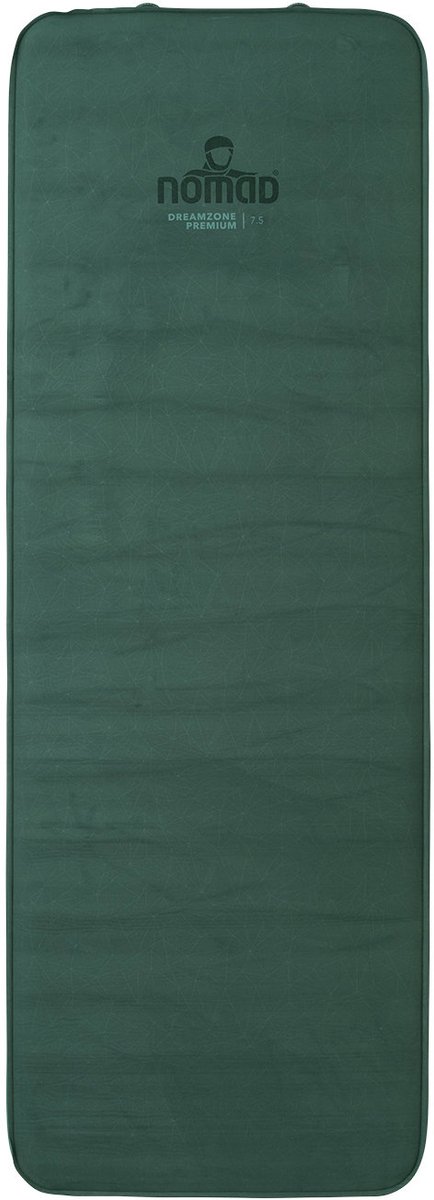NOMAD® Dreamzone Premium 7.5 Slaapmat | 198x66 | Dikte 7,5 cm | Groen | 1 Persoons Luchtbed | Makkelijk opblazen en legen | Incl Hoes