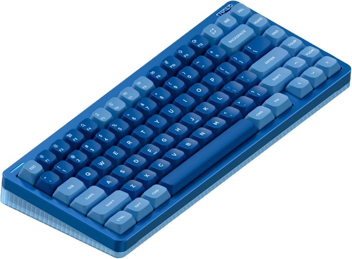 Mechanisch Gaming Toetsenbord 75% Draadloos Bluetooth Hot Swappable RGB LED
