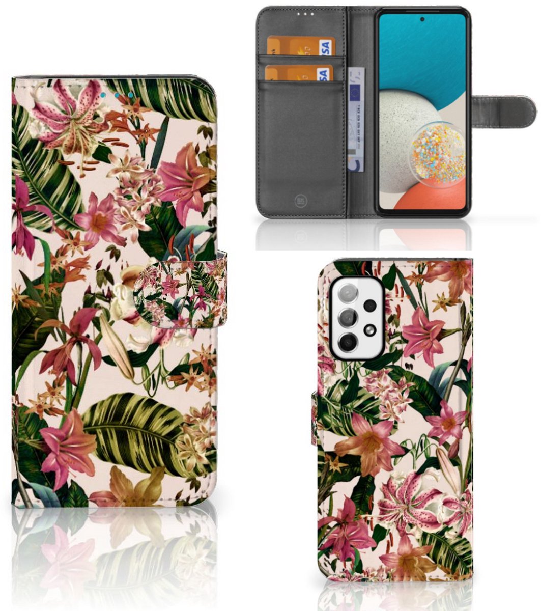 Samsung Galaxy A73 5G Hoesje Flowers