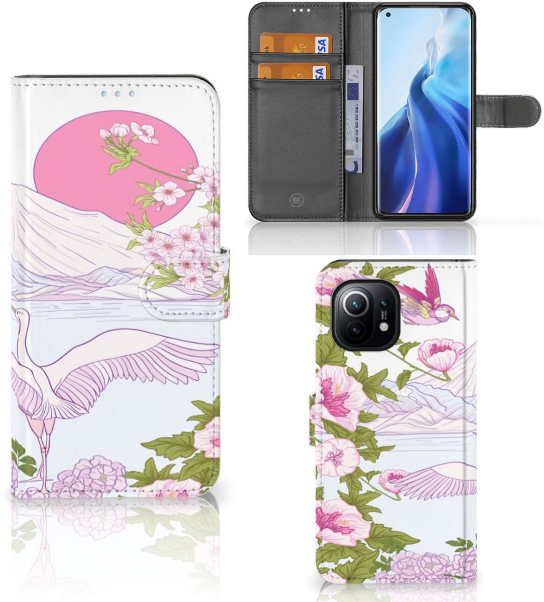 Xiaomi Mi 11 Telefoonhoesje met Pasjes Bird Standing