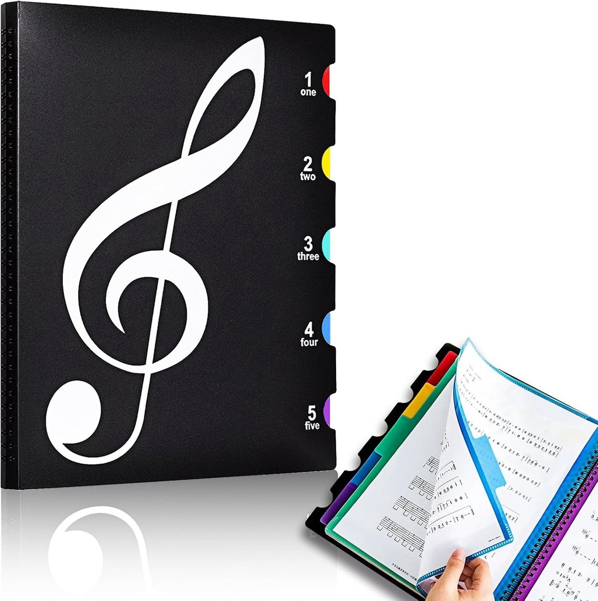 Mappen voor bladmuziek A4 Mappen Transparant Documenten Opbergmap