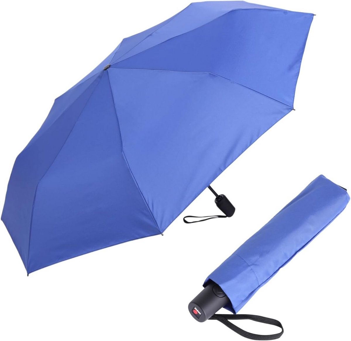 Kleine automatische zakparaplu met stormbestendig ontwerp en draagtas