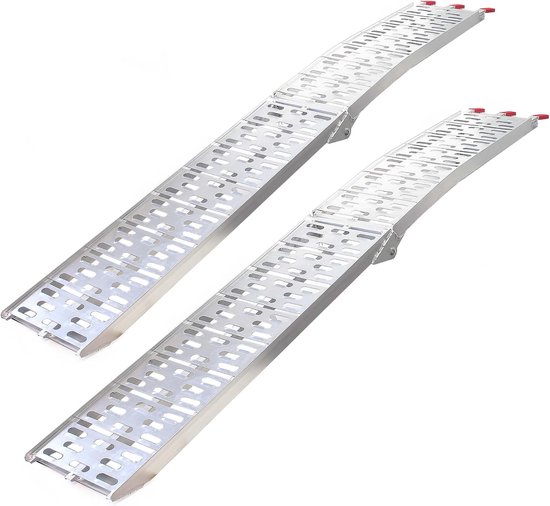 Bol Ramp Aluminium Oprit Ramps - 226 cm - Vouwbare Motor Ramps tot 680 kg | bol