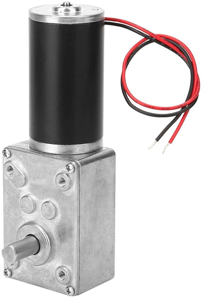 12V Omkeerbare Tandwielmotor met Hoge Torsie, Elektrische Motor 50 RPM, Stootbestendig.