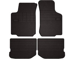 Wielganizator SolidPRO Serie - Rubber Auto Vloermatten - Op Maat Geschikt voor Skoda Octavia I - Zwart - Voor- & Achterpanelen
