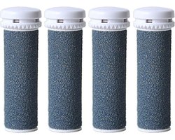 Minerale Vervangende Rollen - Navulrollen - Extra Grove - Micro Pedi Eelt Remover - 4 Pack - Geschikt voor Emjoi Micro Pedi Eelt Remover - Grijs - Minerale Vervangende Rollen voor Emjoi Micro Pedi Eelt Remover Navulrollen.