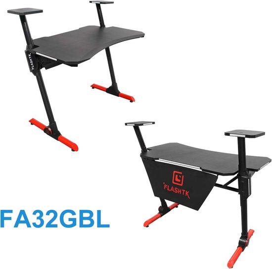 Ergonomisch Gaming Bureau met RGB LED - Stevige Computertafel voor Gamers — afbeelding 5