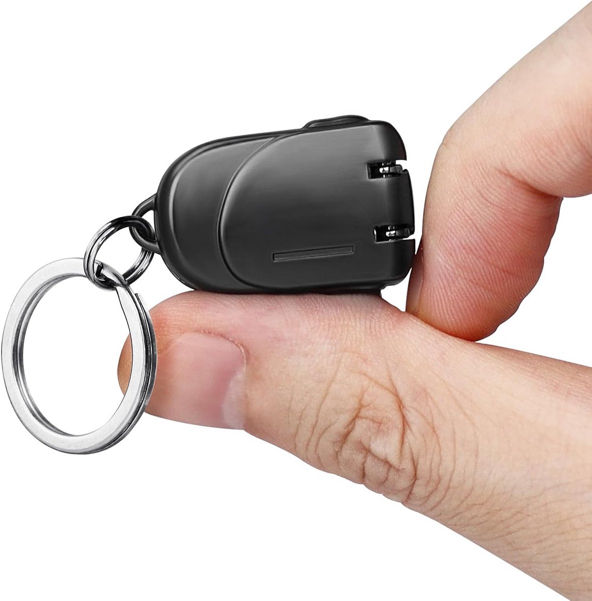 Opvouwbare Nagelknipper Compact Zwart Met Etui