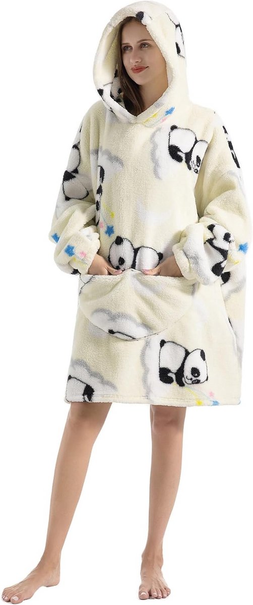 Oversized Deken Hoodie | Extreem Zacht Fleece Draagbare Deken Sweatshirt