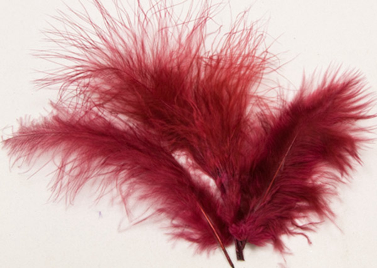 HOBI - 20 bordeaux decoratieveren 5/6 cm