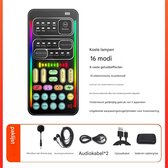 Voice Changer, A9 Handheld Mini Live-geluidskaart, 11 Geluidseffecten Voice Disguiser-apparaat, voor Live Streaming Karaokespel, voor Android voor IOS