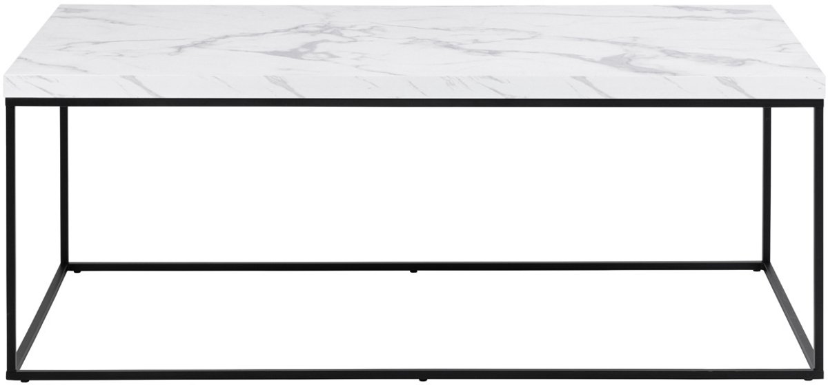 Giga Living Salontafel Brennero Rechthoek Wit Marmerlook 110cm - Giga Living