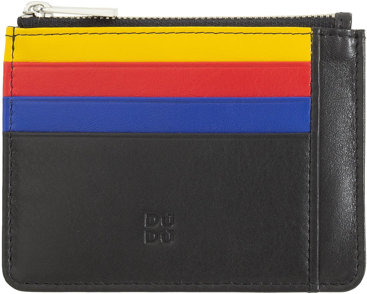 DuDu - Lederen Kaartenhouder - Ritsvak - Compact - Unisex