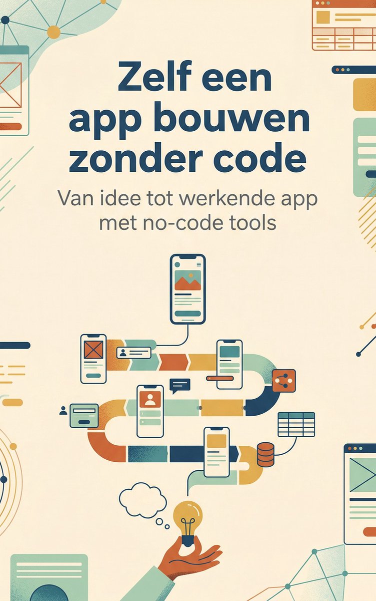 Omslag van Zelf een app bouwen zonder code