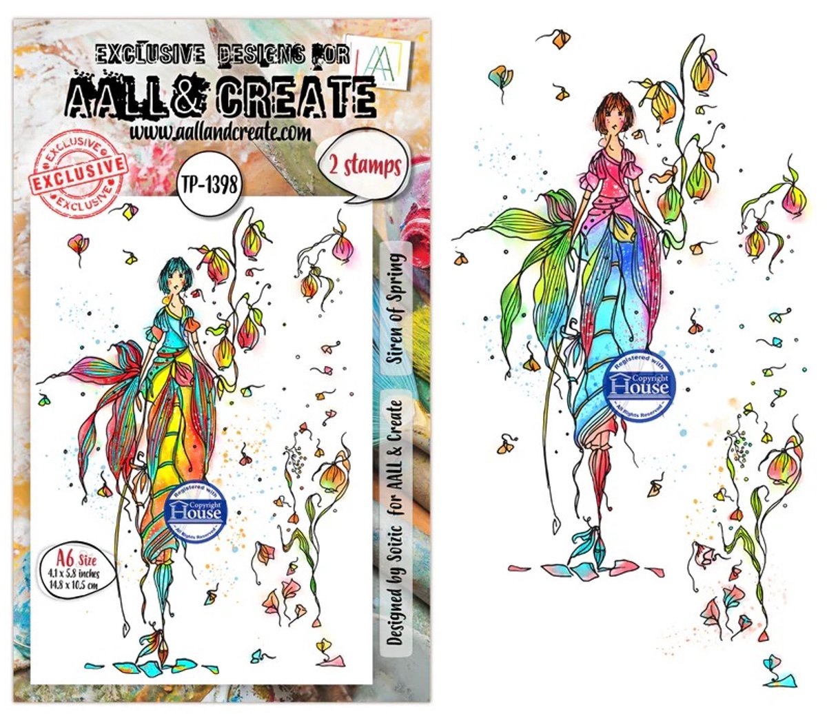 Aall & Create clearstamp A6 - Siren of spring