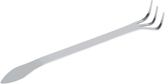 Tuinhark Stevige Roestvrijstalen Behuizing - Tuingereedschapset - Tuingereedschap Kind - Tuinhark met Steel - 3 Tanden - Ergonomische Grip — afbeelding 3