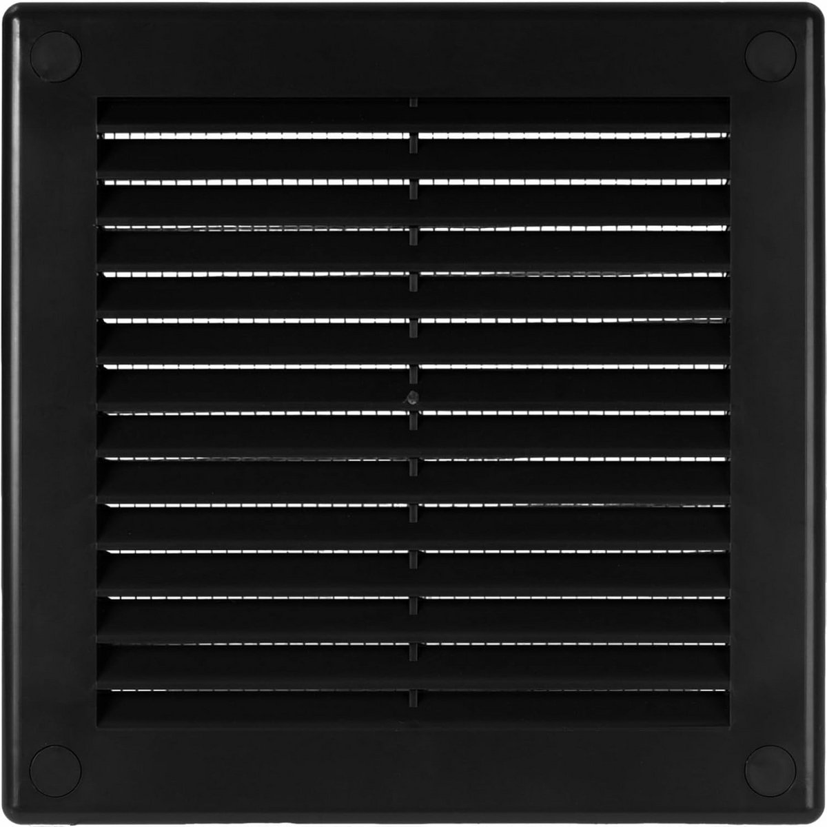 Plat vierkant ventilatierooster 11,4 x 11,4 cm - HVAC luchtdeflector voor ventilatiesystemen