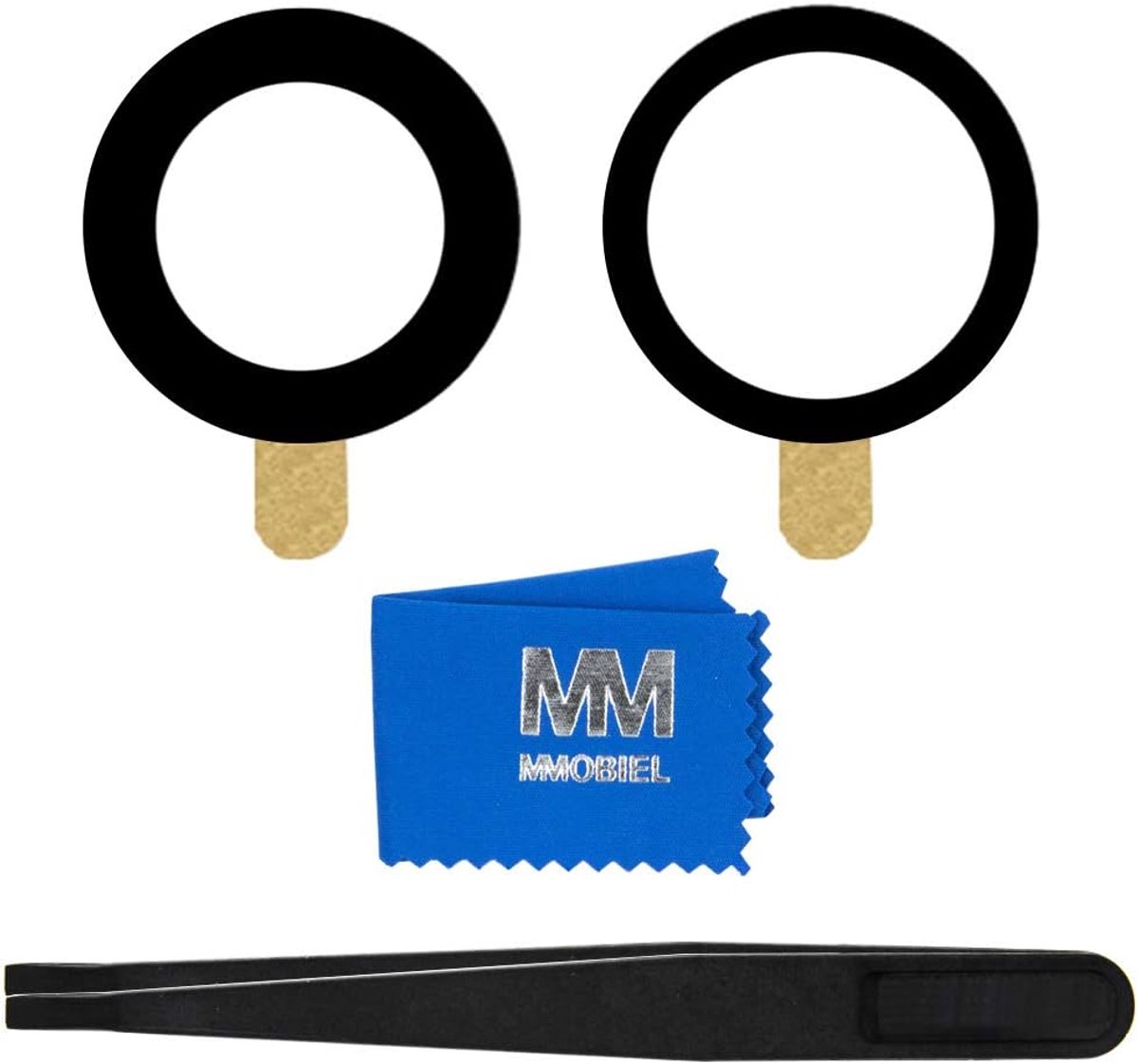 Glaslens voor achtercamera - compatibel met iPhone 13/13 Mini 2021 - camera screen met dubbelzijdige tape - inclusief pincet en doek