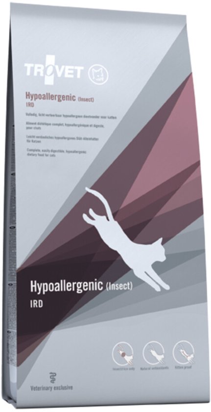 TROVET Hypoallergenic IRD (Insect) Kat - 3 kg