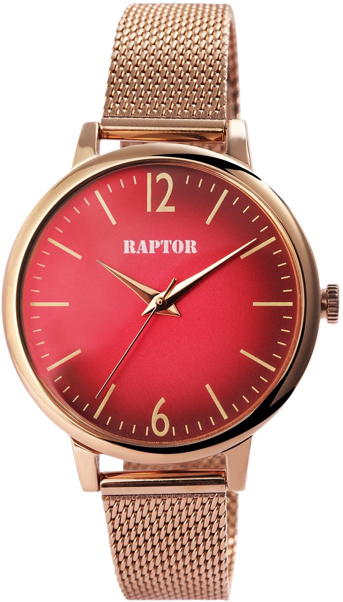 Raptor Dameshorloge Roestvrij staal Milena, Mineralglas