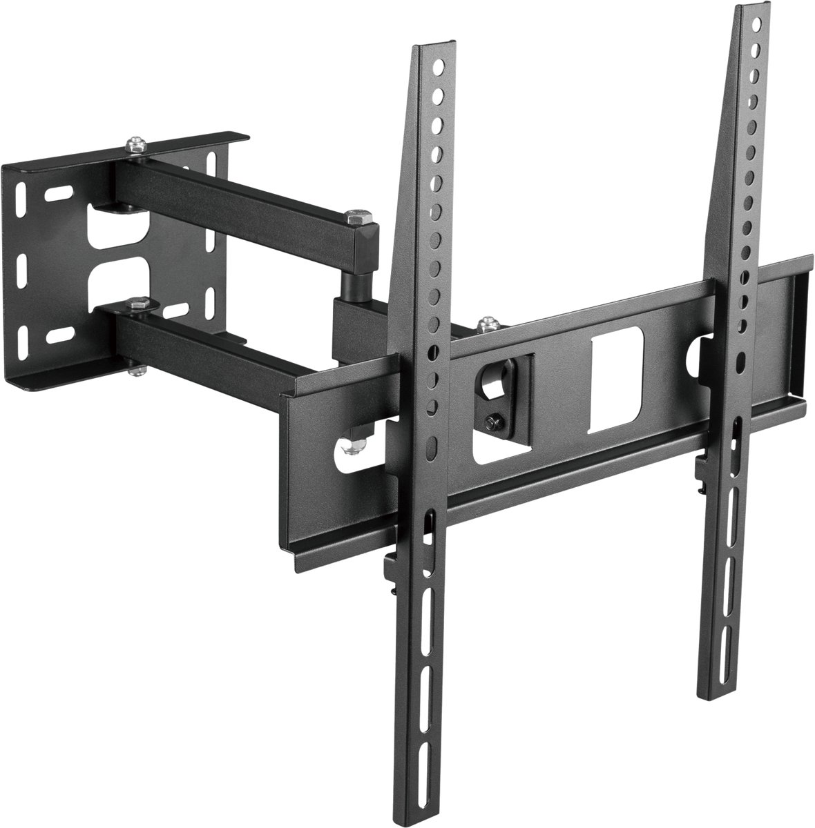 Cabletech Universele verstelbare Televisie Muurbeugel Voor Led Lcd Tv Van 32'' Tot 55'' Inch - Draaibaar en Kantelbaar - Tot Maximaal 35 Kg Belastbaar