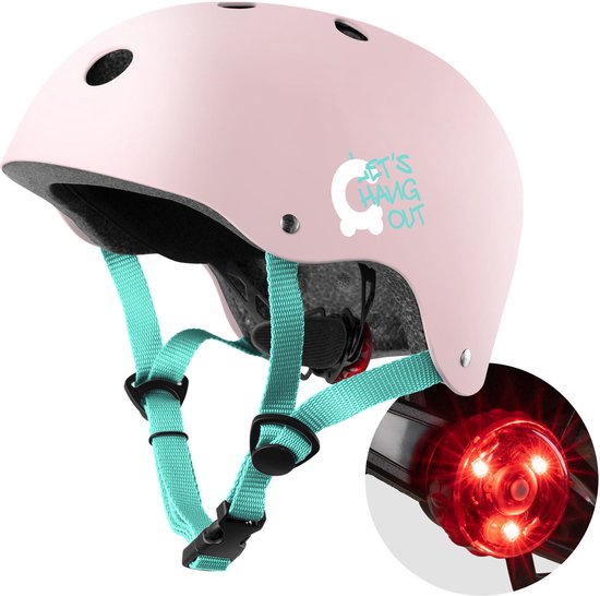 Cariboo - Beschermende fietshelm voor kinderen - Geïntegreerde verlichting - Afneembare schuimvullingen - Verstelbaar - XS/S