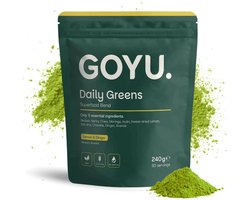 GOYU Daily Greens 240 Gram - Cupplement GOYU Daily Greens – Baobab, Moringa, Spirulina, Chlorella & Gerstegras – Biologische Superfood Blend