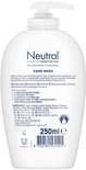 Neutral Hand Wash, 250ml. Witte fles met pompdosering. Zonder kleurstoffen of parfum.