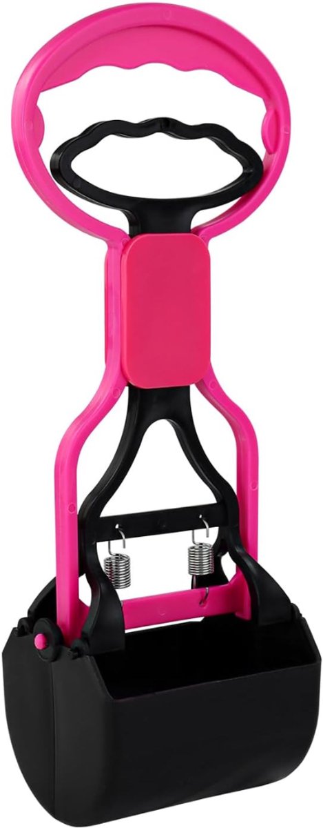 RONN® Hondenpoepschep - Honden - Hondenpoepzakjes - Zwart/Roze - 27cm x 9cm x 8cm