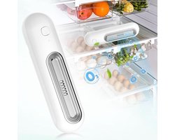 GELLDG Désodorisant rechargeable pour réfrigérateur et désodorisant – Mini-générateur d'ozone – Conception à deux modes – Convient aux réfrigérateurs, aux armoires et aux voitures - Argent