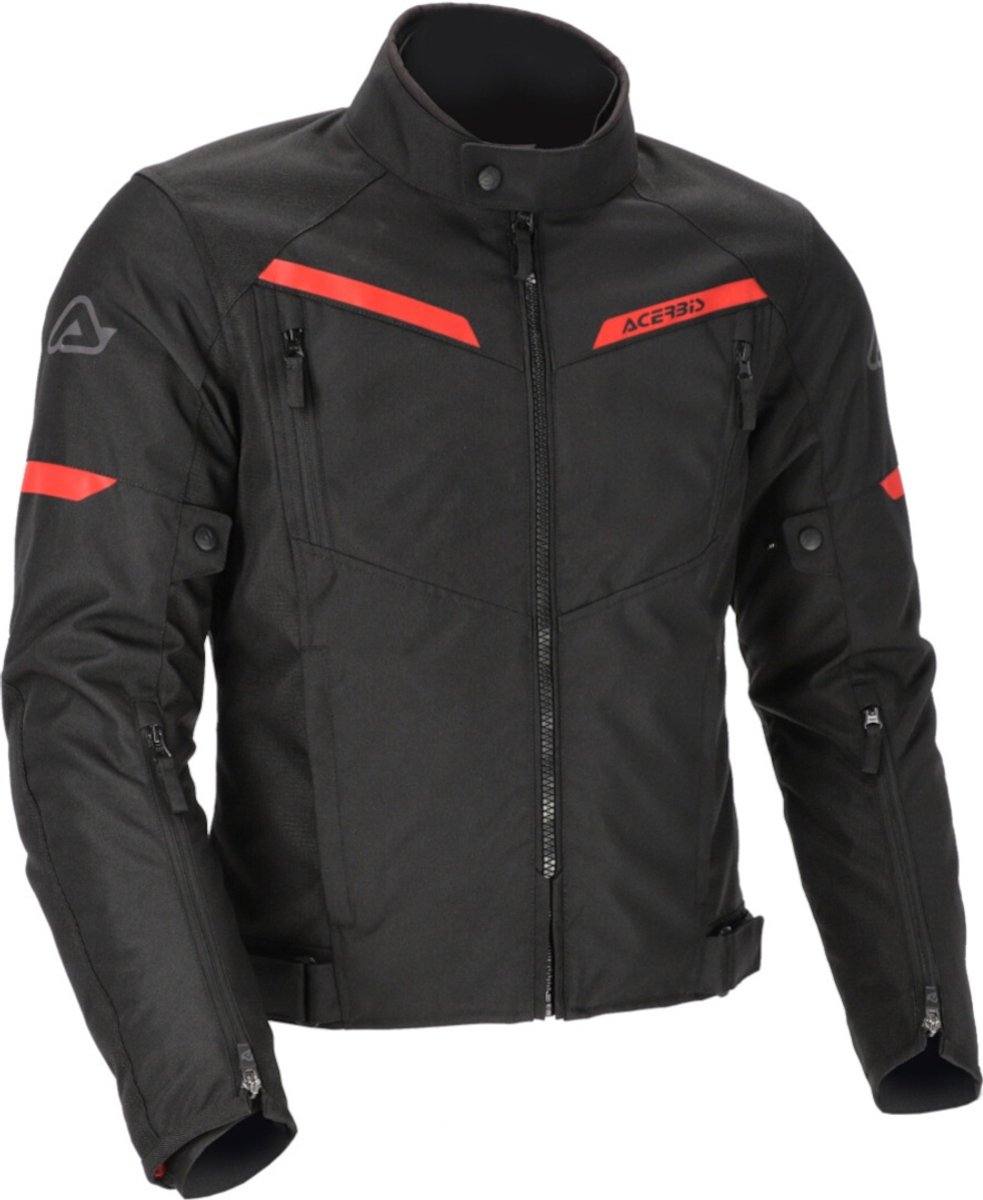 Acerbis X-Street Zwart Rood Textiele Motorjas - Jas