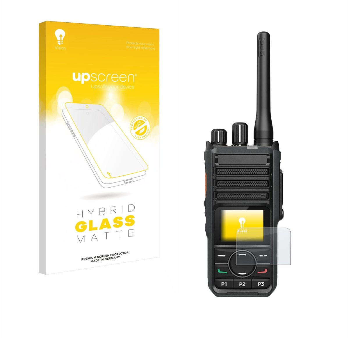 upscreen - Screenprotector voor Hytera HP565 - Folie Beschermfolie Beschermglas matte