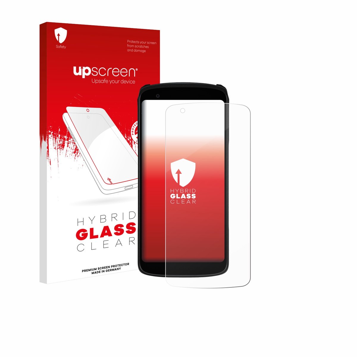 upscreen - Screenprotector voor Zebra TC22R - Folie Beschermfolie Beschermglas transparant