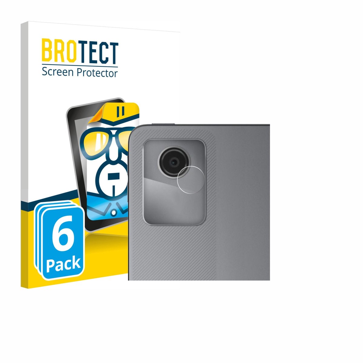 BROTECT - Screenprotector voor Lenovo Tab M11 (ALLEEN Camera Lens) - Folie Beschermfolie transparant 6 Stuks