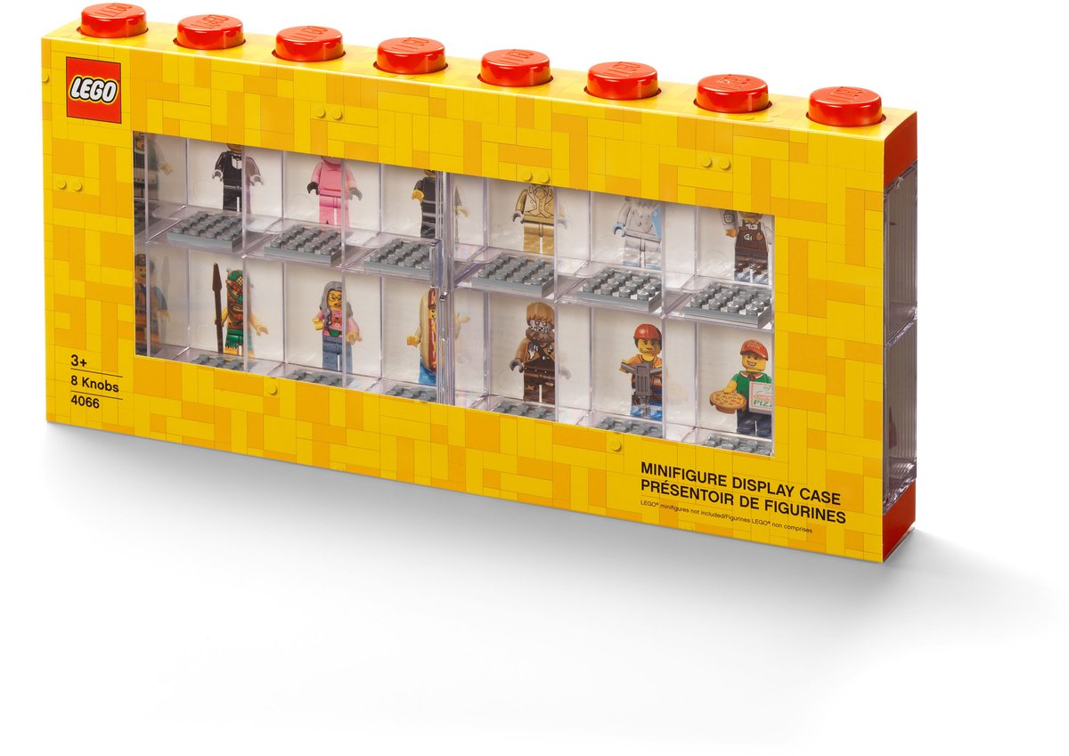 Room Copenhagen LEGO Minifiguren Display Case 16 Rood opbergdoos thumbnail 3