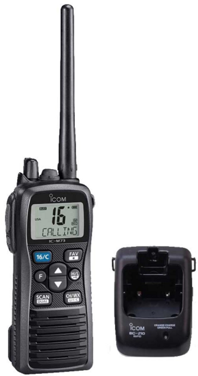 Icom IC-M73 Euro Plus Hand Marifoon IPX8 met ATIS en Noise Canceling
