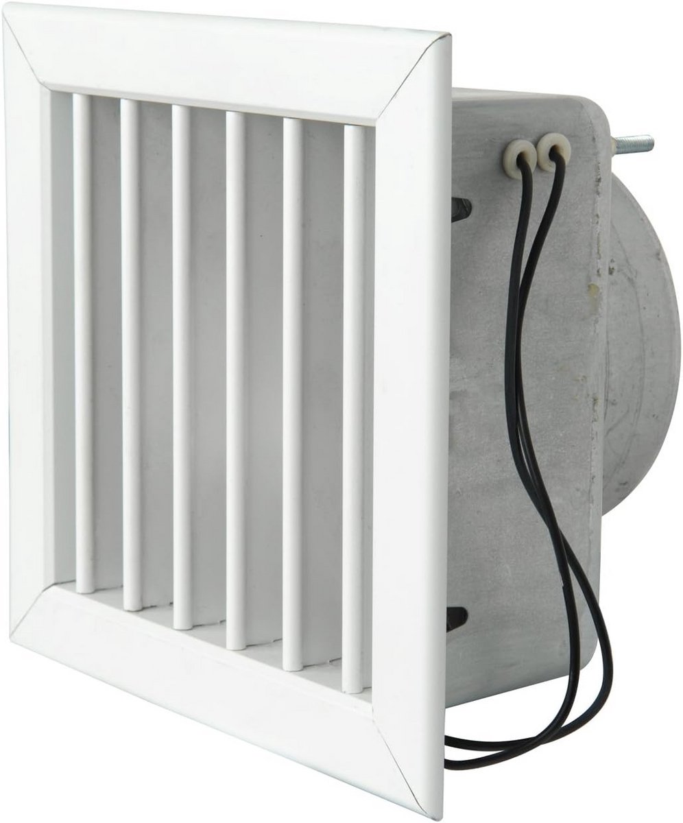 Witte Open Haard Ventilatierooster met Elektrische Ventilator 160x160mm