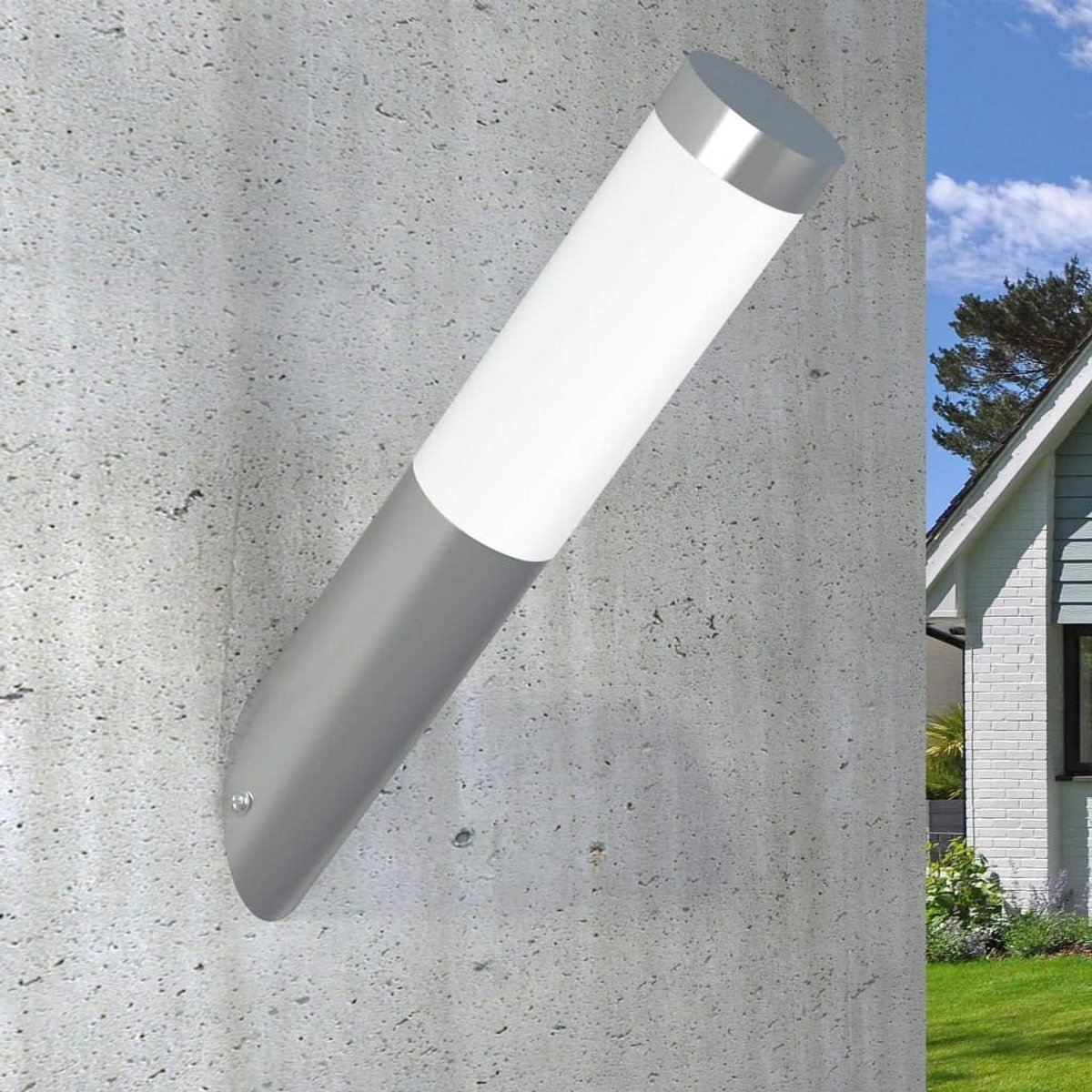 RVS Buitenlamp voor Tuin en Terras - Wandmontage