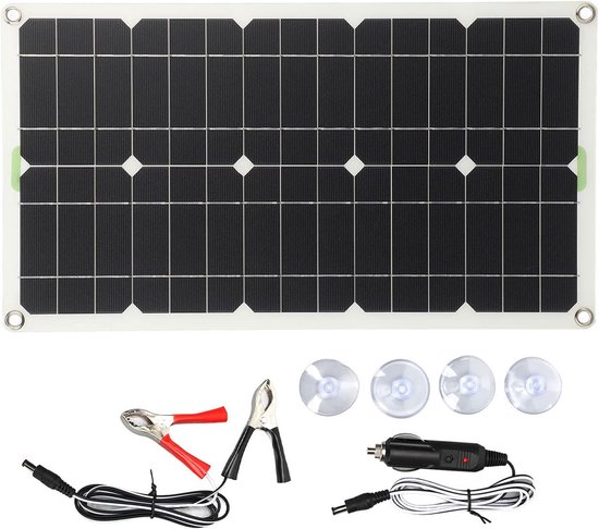 Draagbaar 100W 12V Flexibel Zonnepaneel voor Batterij Opladen Off-Grid