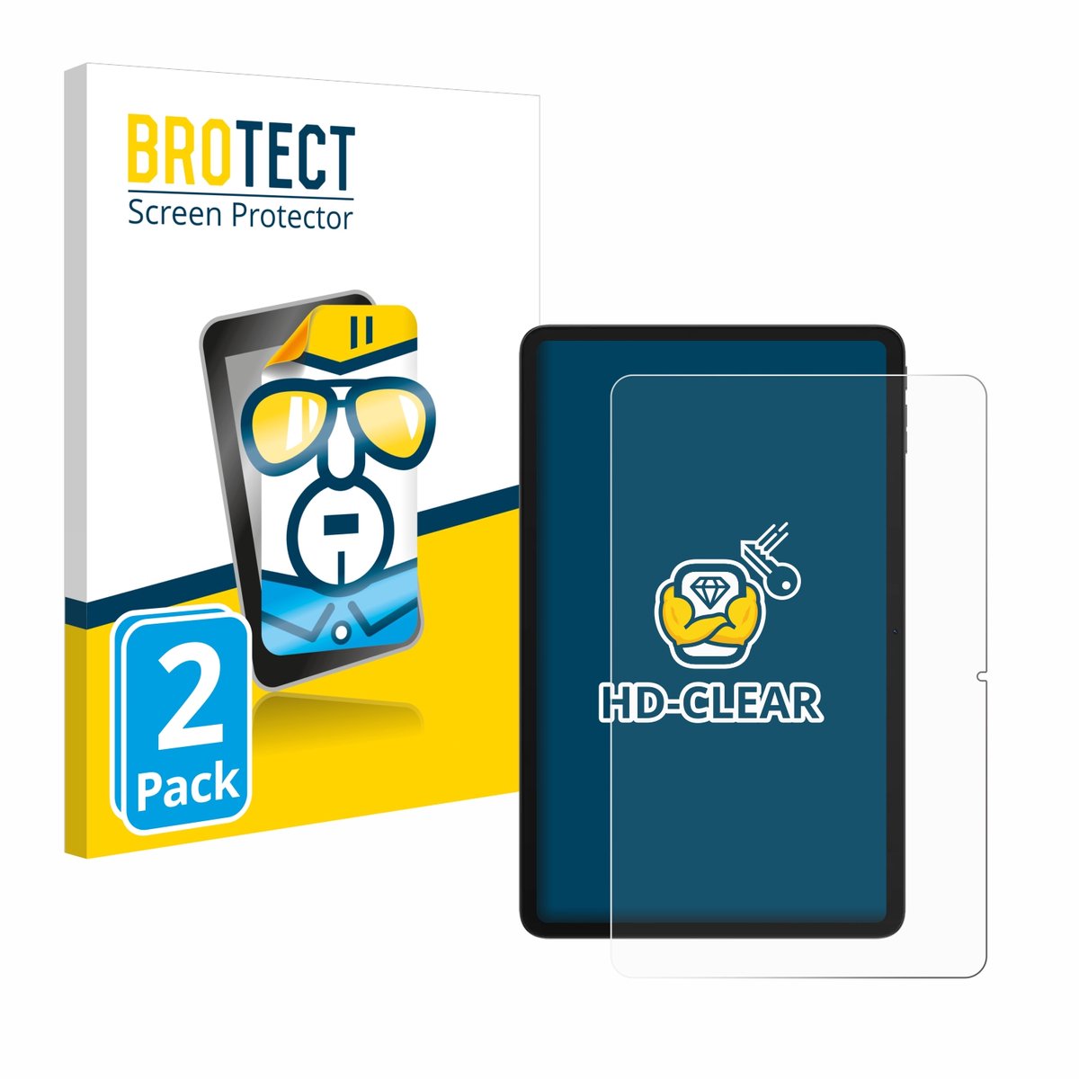 BROTECT - Screenprotector voor Doogee T36 - Folie Beschermfolie transparant 2 Stuks