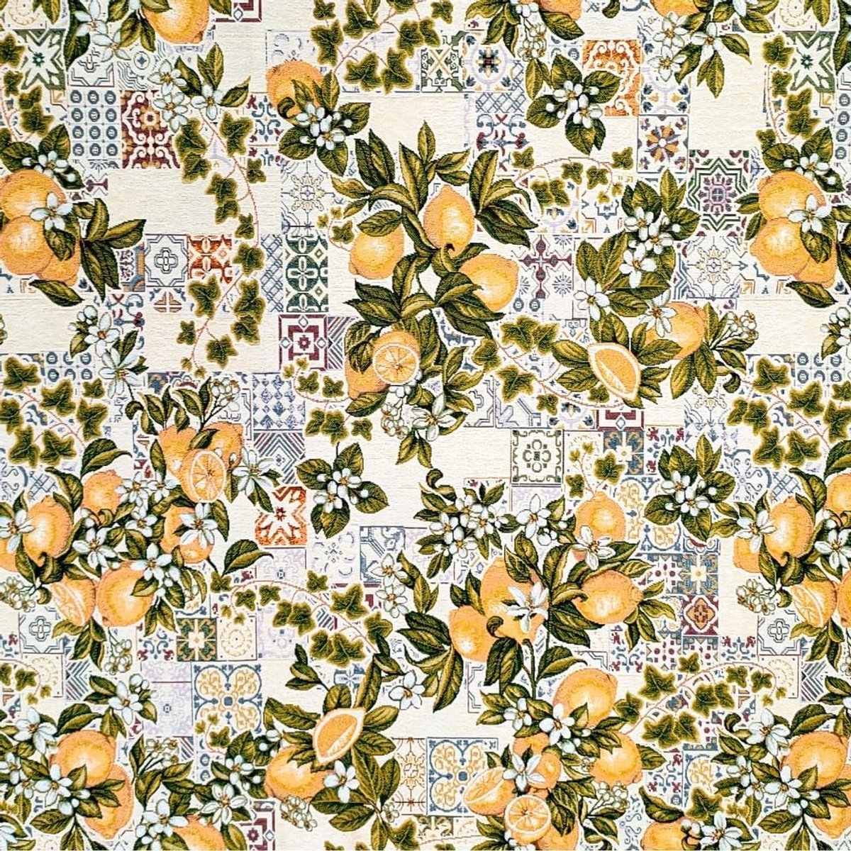 Gobelin Jacquard Tafelkleed Bloemmotief Zonnebloem 90x90 cm – Italiaanse Kwaliteit