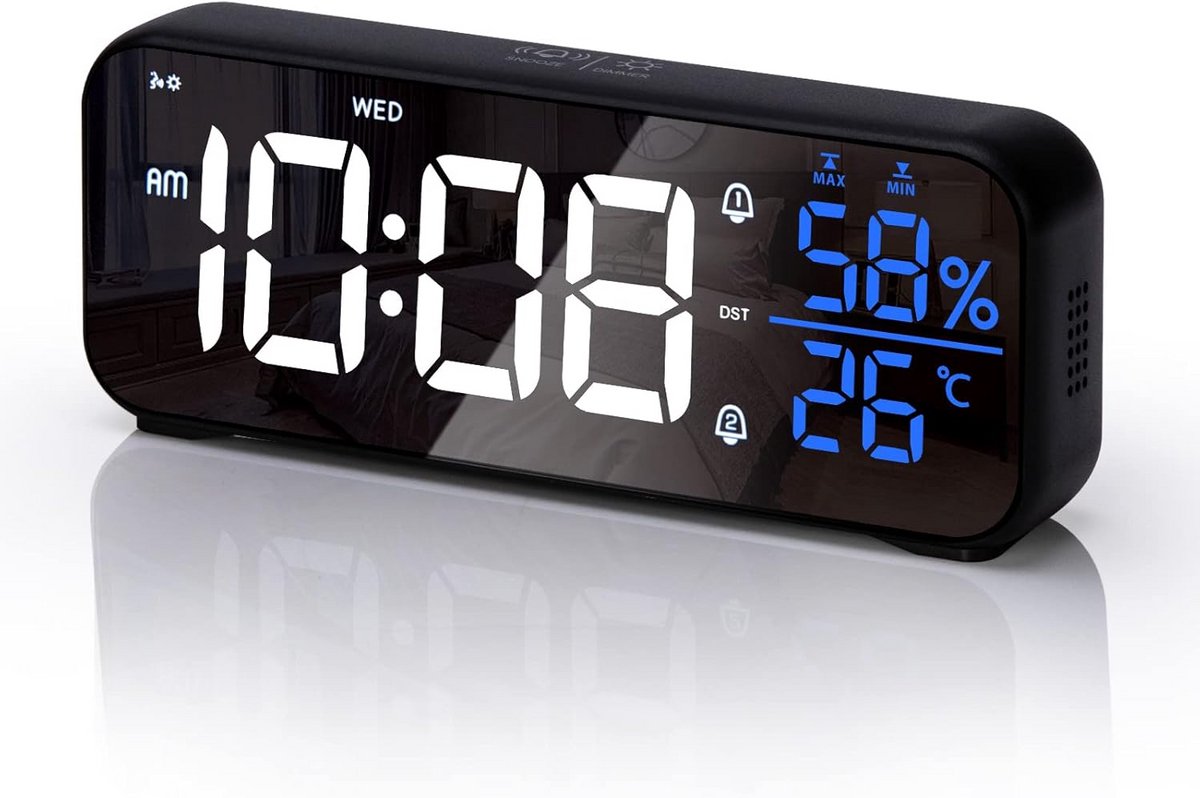 Digitale LED Wekker met Helder Display