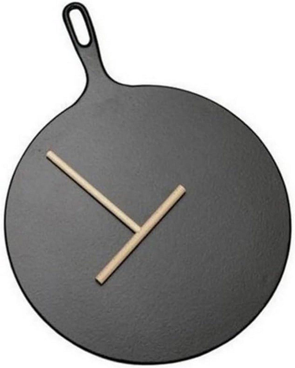 Gietijzeren Koekenpan 32 cm Zwart - Geschikt voor Pannenkoeken en Meer