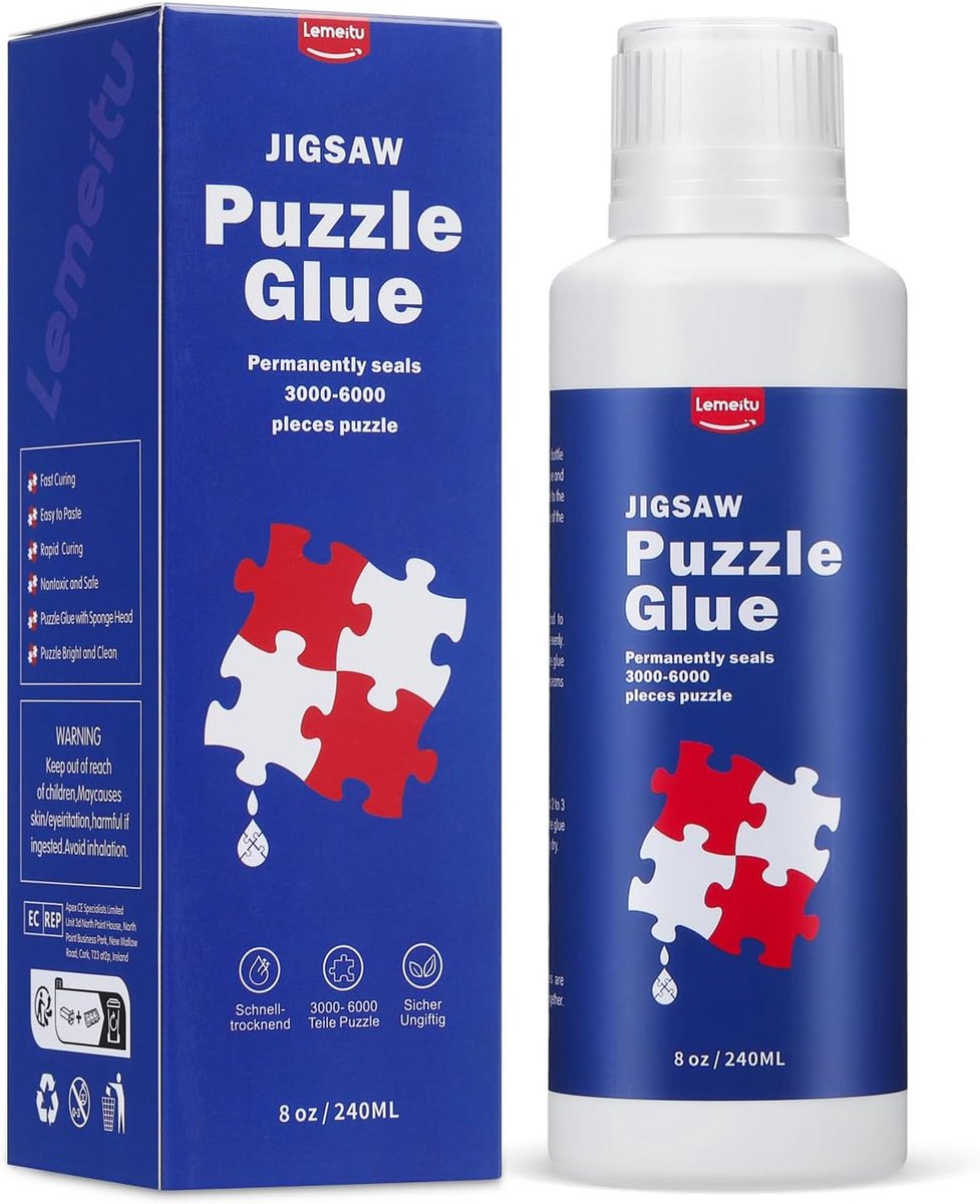 Universele Puzzellijm 240 ml Sneldrogend en Oplosbaar in Water