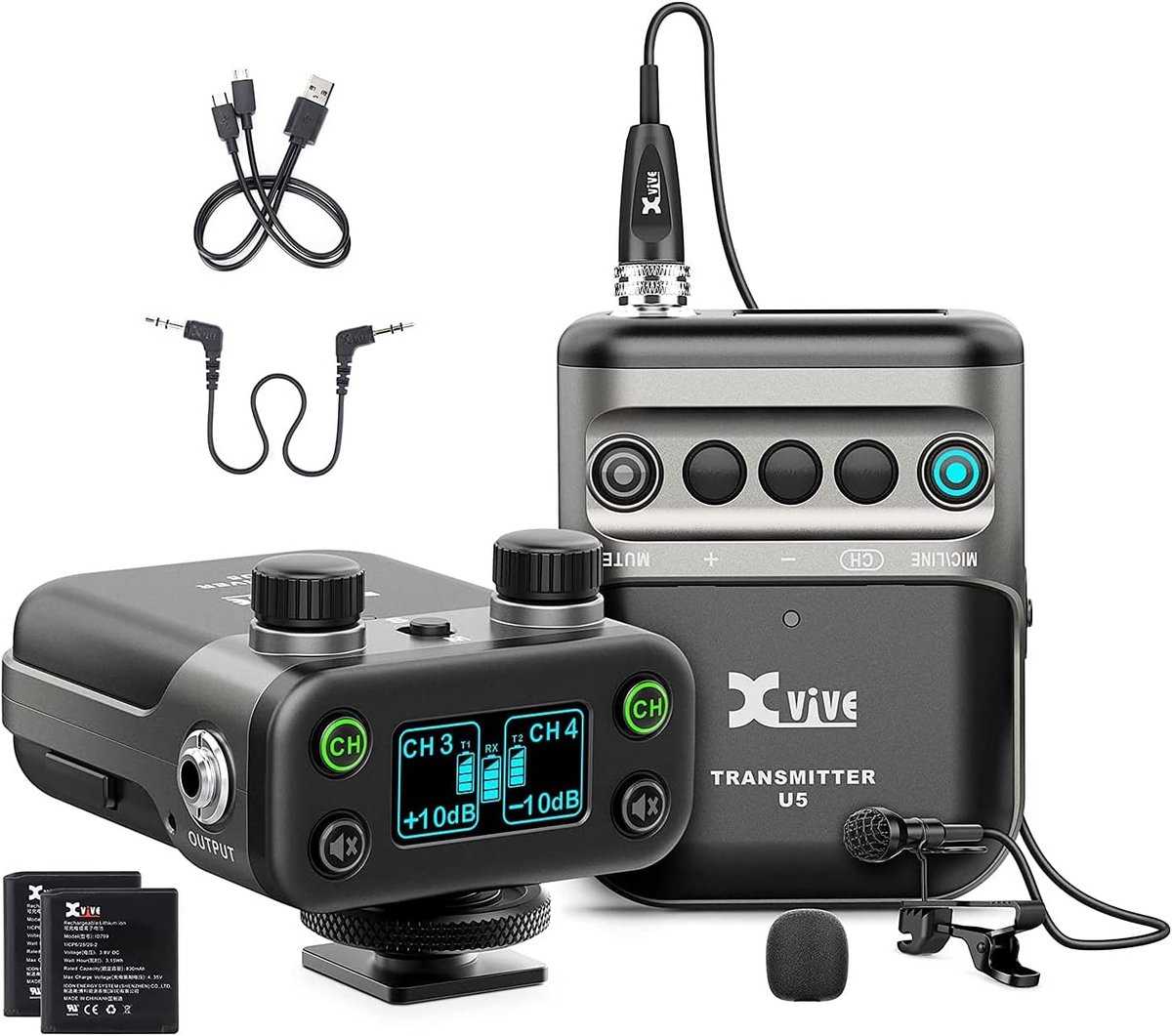 Draadloos Lavelier Microfoonsysteem voor Camera en Broadcast