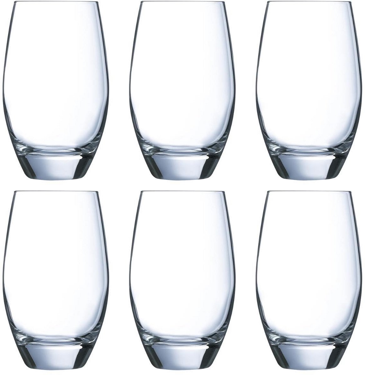 Set van 6 Glazen Tumblers Hoge Drinks 350 ml