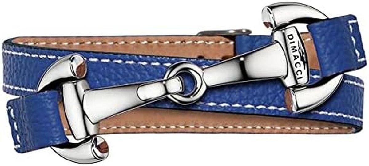 Leren Armband met Roestvrij Stalen Sluiting 23.5 cm