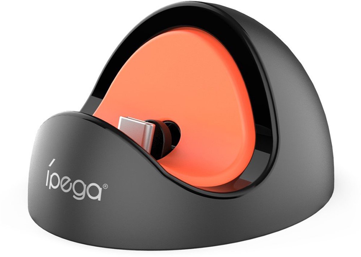 iPega, Oplaadstation 15V Geschikt voor Nintendo Switch Model SW2041 Compact, Zwart / Oranje