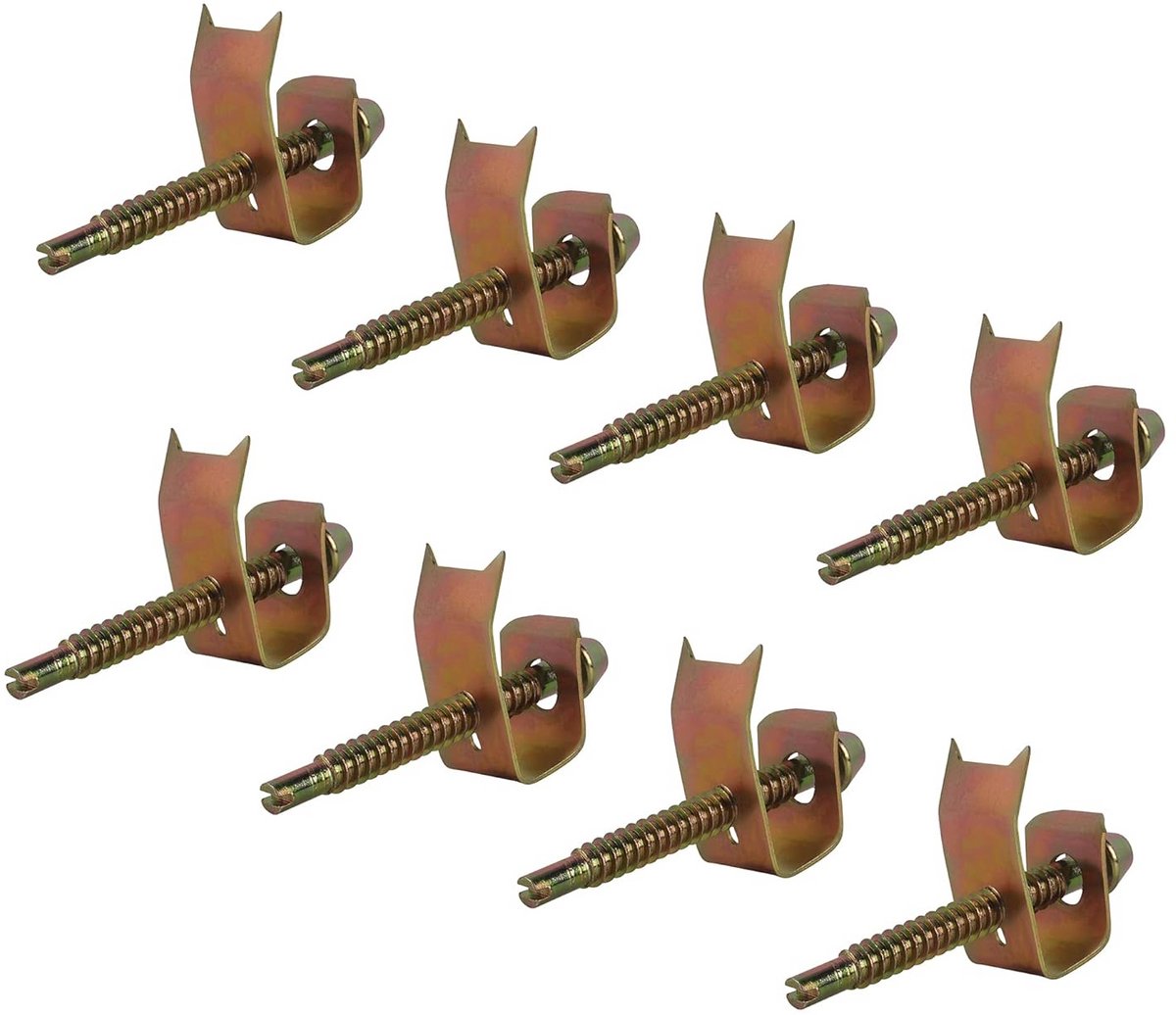 Gootsteen Clips - Keuken Clips Beugels - Spoelbak Reparatie - Top Mount Montage - 8 Stuks - Roestvrij Staal